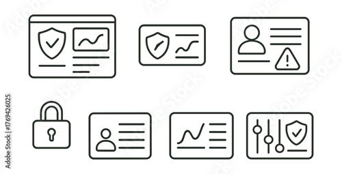Set of icons for security and privacy