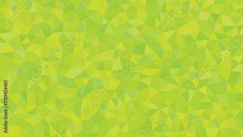 Green polygon background texture design with light and dark shades
