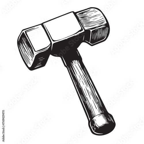hammer isolated on white