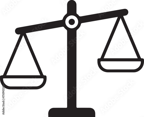 Balance Icon Scale Equilibrium Harmony Justice Fairness Weight Decision Equality Proportion Legal System Measurement Judgement Weighing