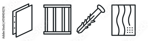 Book, a window, a nail, and a hammer