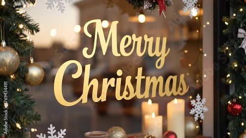 Christmas window display