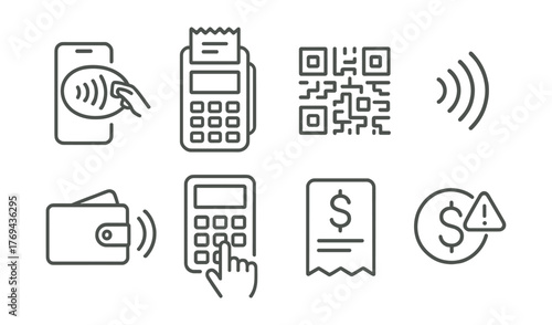 Series of icons for payment methods, including a credit card, a phone