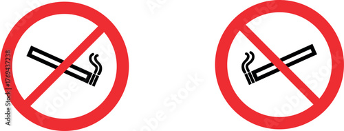 Collection of stop street vector icons featuring red stop signs,  bold text, vector illustration.
