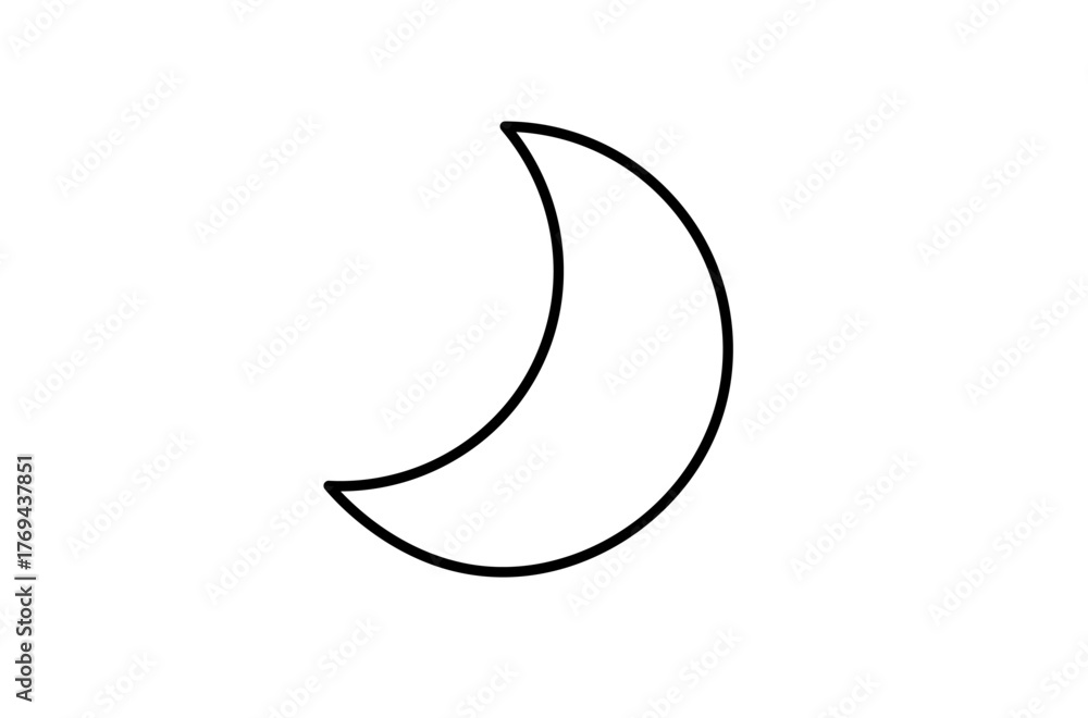 Obraz premium 月のアイコン