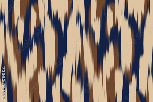 Uzbekistan ikat pattern. Uzbekistan ikat abstract ethnic design. Uzbekistan pattern design for background, wallpaper, textile, art, clothing, wrapping paper, Uzbek style, Uzbek fabric