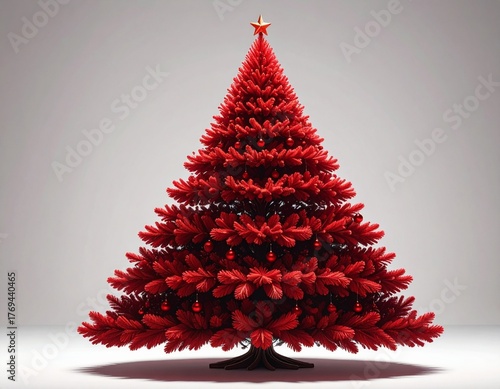 red christmas tree