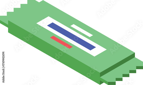 Wet wipes pack isolated on white background, promoting hygiene and personal care