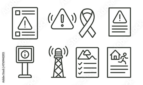 Sign with a red triangle and a white exclamation point