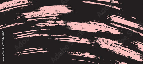Seamless pattern brush strokes texture with scattered tiny dots. Mascara brush strokes seamless pattern. Art on canvas. Pink cosmetic background. Brow bar design. Vector illustration