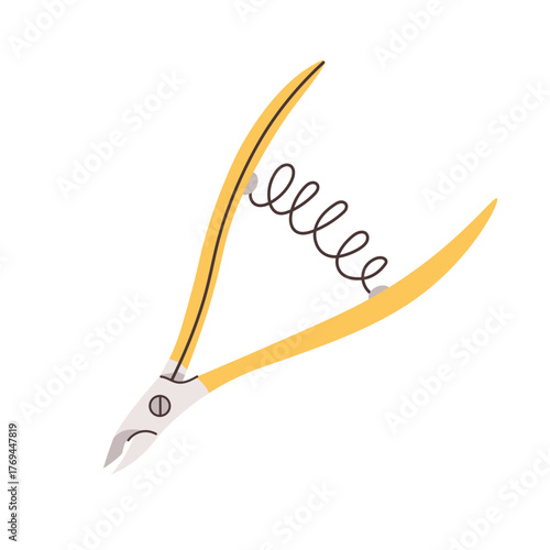 Nail clippers, nail scissors for hand care. Vector illustration for the beauty industry, nail service