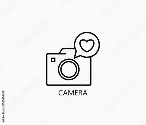 Camera Icon Or Logo Isolated Vector Illustration