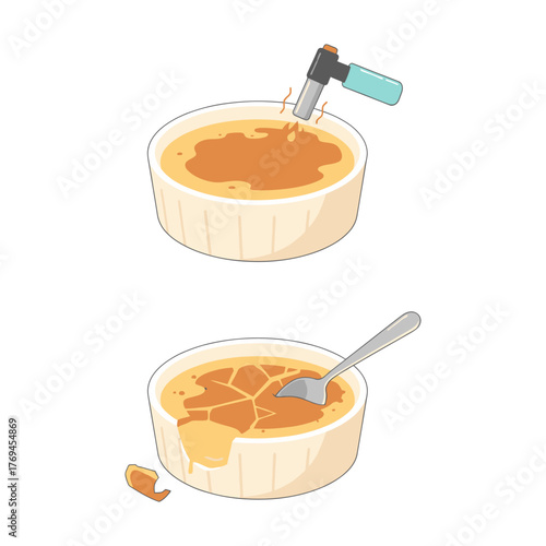 Deliciously Creamy Crème Brûlée Dessert with a Perfect Caramelized Sugar Topping