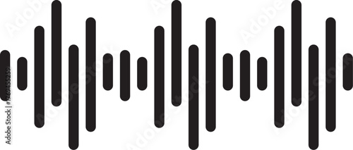 Audio Waveform Sound Visualization Graphic equalizer Digital Soundwave Design
