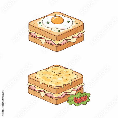 Delicious Croque Monsieur - Classic French Ham and Cheese Sandwich Recipe