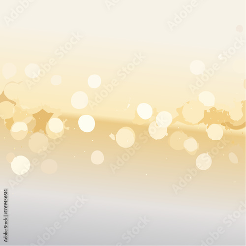 Goldenes Bokeh auf weißem Hintergrund