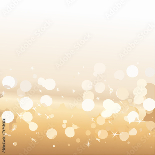 Goldenes Bokeh auf weißem Hintergrund