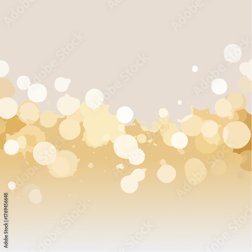 Goldenes Bokeh auf weißem Hintergrund