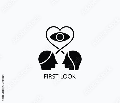 First Look Icon Or Logo Isolated Vector Illustration