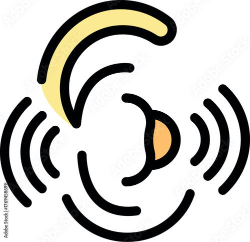 Sound waves entering the ear canal and stimulating the cochlea, essential for hearing and balance