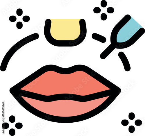 Laser hair removal treatment targeting unwanted hair on nose and upper lip area, promoting smooth, hair free skin