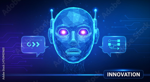 Ai robot innovation technology automation artificial intelligence head