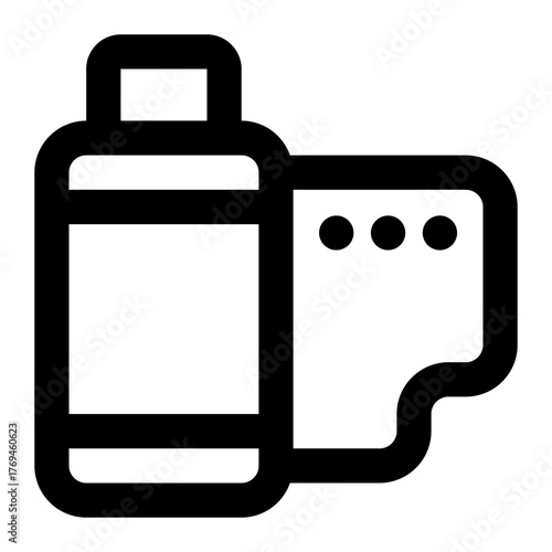 camera roil icon for illustration