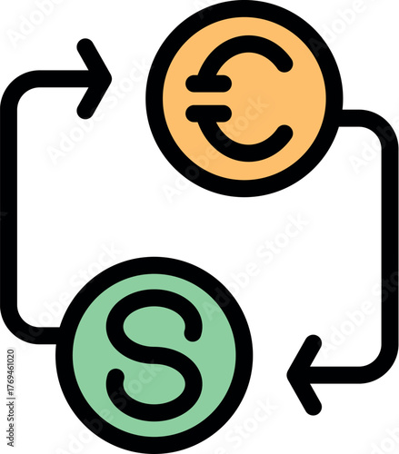 Euro dollar exchange currency converting exchanging trading transferring converting foreign money cash transaction