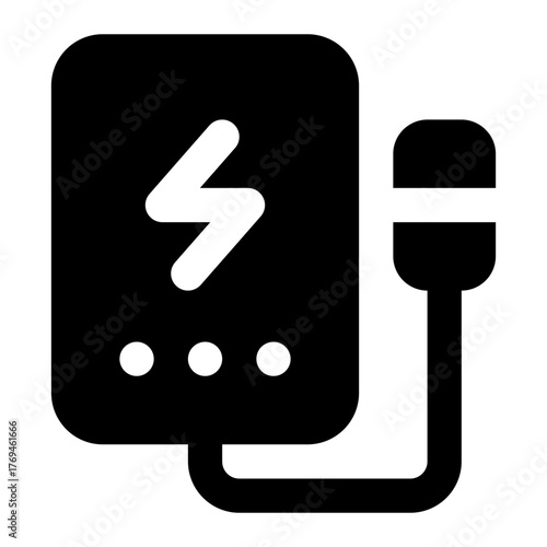 power bank icon for illustration