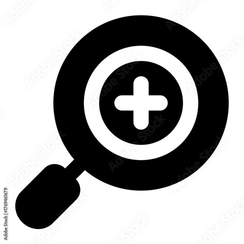 zoom in icon for illustration