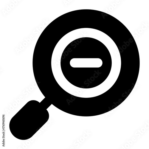 zoom out icon for illustration