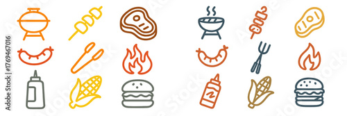 Fun barbecue party with grilled food and tasty treats enjoyed during a sunny afternoon gathering with friends