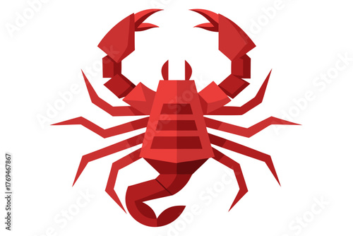 scorpion isolated on white background