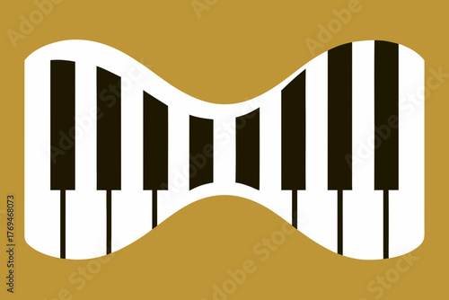 piano and music notes