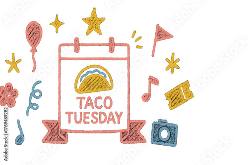 Celebrate Taco Tuesday with fun decorations and vibrant designs for a festive dining experience