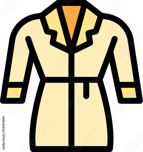 Stylish yellow trench coat, perfect for autumn weather