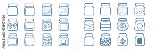 Different styles of jars showing diverse designs, suitable for various products and creative uses