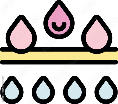 Waterproof textile repelling water drops, demonstrating hydrophobic and water resistant properties in a liquid resistance test