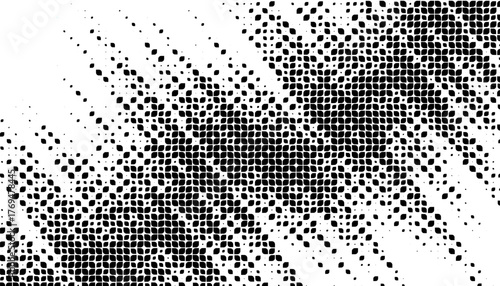 Black and white abstract halftone pattern with smooth transition effect. For sporty background and jersey design. Fully editable vector element. Vector Format Illustration 