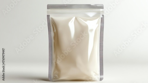 Wallpaper Mural a clear cellulose snack bag with eco label clipart, plantbased packaging design, photorealistic transparency and light, isolated on white background Torontodigital.ca