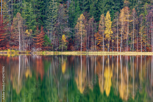 Autumn at Saint Ana Lake. Transylvania, Romania, Europe.