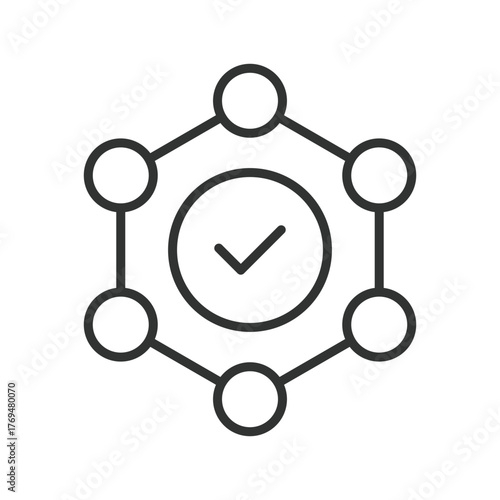 Influence icon in line design. influence, nutrition, health, lifestyle, wellbeing, psychology, body on white background vector. influence editable stroke icon