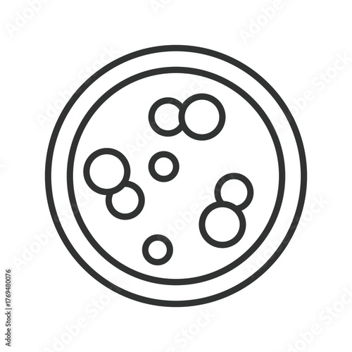 Probiotic icon in line design. probiotic, nutrition, gut health, digestion, wellness, health, food on white background vector. probiotic editable stroke icon