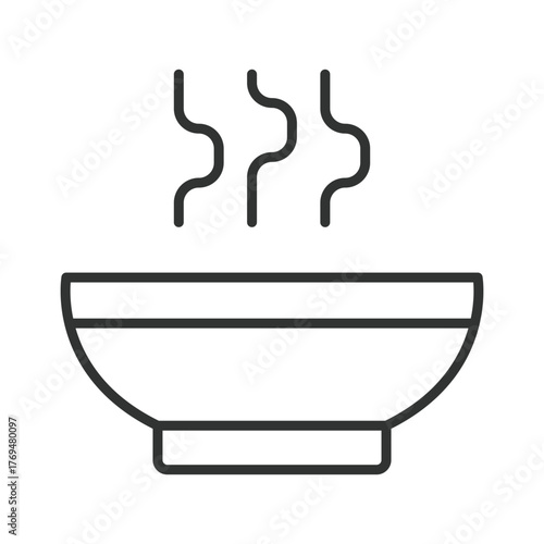 Food icon in line design. food, meal, nutrition, diet, healthy, wellness, lifestyle on white background vector. food editable stroke icon
