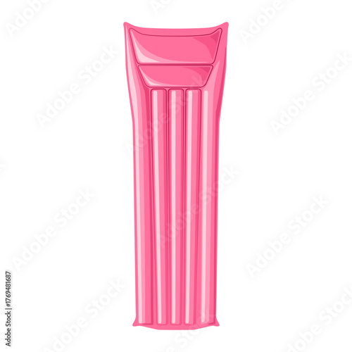 Inflatable pink pool air mattress float for relaxing