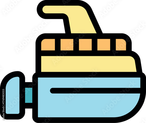 Boat engine driving a watercraft, featuring a prominent propeller and streamlined design for efficient water navigation