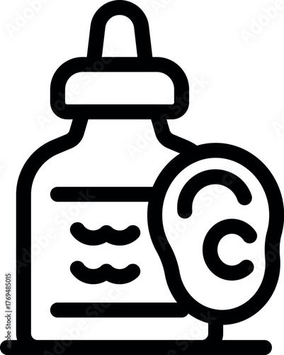 Nasal spray bottle with shield protecting against viruses and common colds, providing relief from allergies and infections