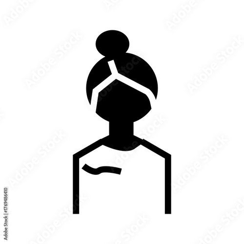 mother silhouette vector illustration glyph icon