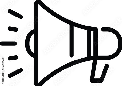 Megaphone Icon Set For Announcement, Marketing, And Public Speaking — Communication Symbols