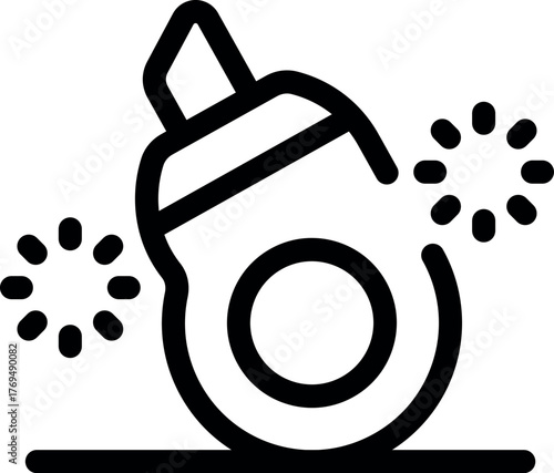 Correction tape is rolling, producing sparkles, suggesting a quick and easy correction process